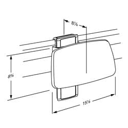 Dimensioned drawing, inch