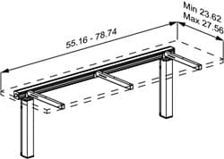 Dimensioned drawing, inch
