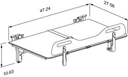 Dimensioned drawing, inch