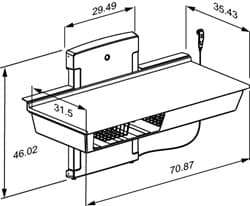 Dimensioned drawing, inch