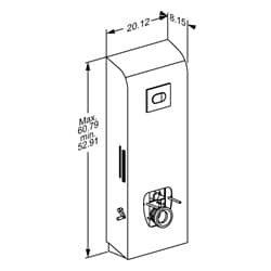 Dimensioned drawing, inch