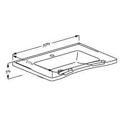 Dimensioned drawing, inch