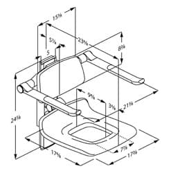 Dimensioned drawing, inch
