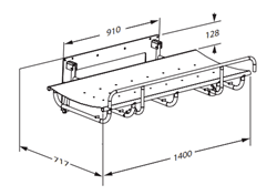 Dimensioned drawing, mm