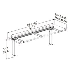 Dimensioned drawing, inch