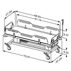 Dimensioned drawing, inch