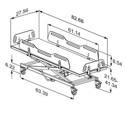 Dimensioned drawing, inch
