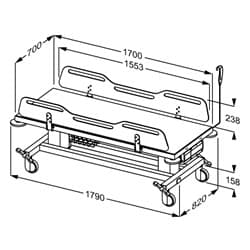 Dimensioned drawing, mm