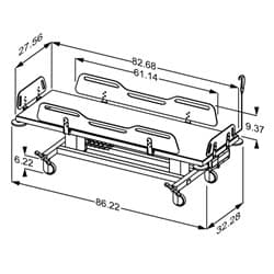 Dimensioned drawing, inch