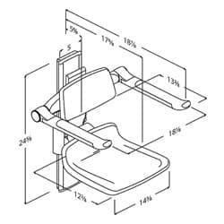 Dimensioned drawing, inch