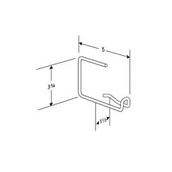 Dimensioned drawing, inch