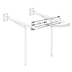 Dimensioned drawing, inch