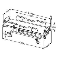 Dimensioned drawing, mm