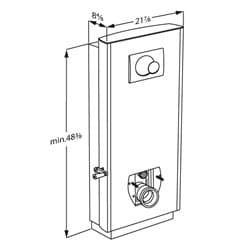 Dimensioned drawing, inch