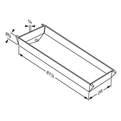 Dimensioned drawing, inch