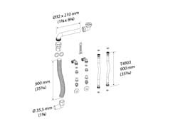 Dimensioned drawing, mm