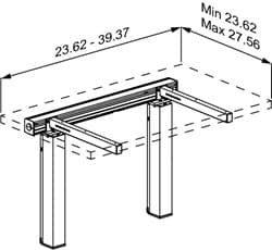Dimensioned drawing, inch