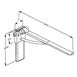 Dimensioned drawing, inch