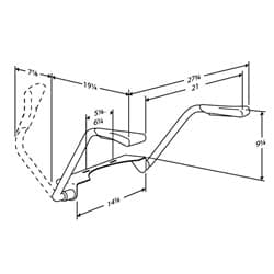 Dimensioned drawing, inch