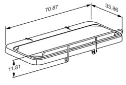 Dimensioned drawing, inch