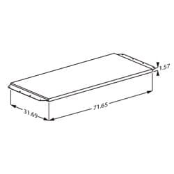 Dimensioned drawing, inch