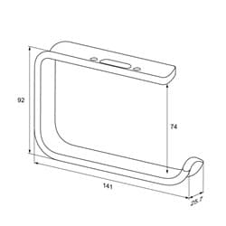 Dimensioned drawing, mm