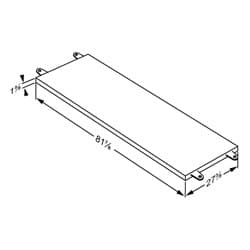 Dimensioned drawing, inch