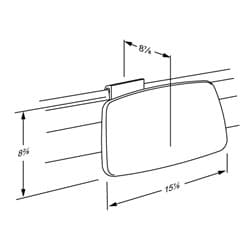 Dimensioned drawing, inch