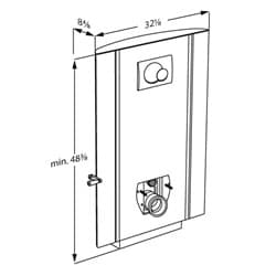 Dimensioned drawing, inch