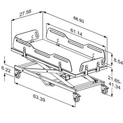 Dimensioned drawing, inch