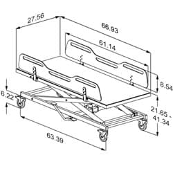Dimensioned drawing, inch