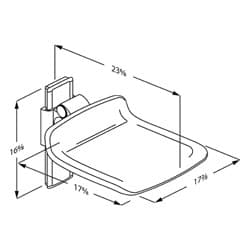 Dimensioned drawing, inch