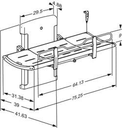 Dimensioned drawing, inch