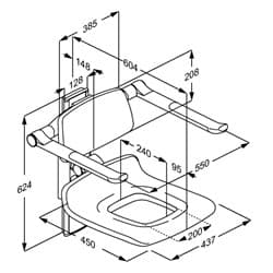 Dimensioned drawing, mm