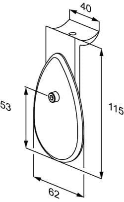 Dimensioned drawing, mm