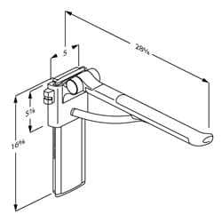 Dimensioned drawing, inch