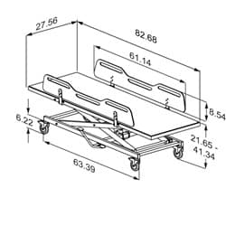 Dimensioned drawing, inch
