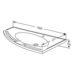 Dimensioned drawing, mm