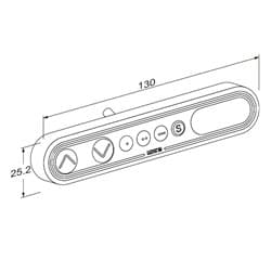 Dimensioned drawing, mm