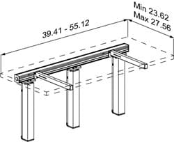 Dimensioned drawing, inch