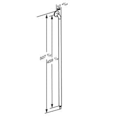 Dimensioned drawing, inch