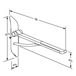 Dimensioned drawing, inch