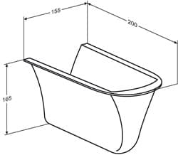 Dimensioned drawing, mm