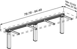 Dimensioned drawing, inch