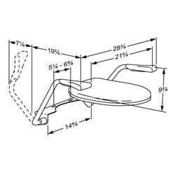 Dimensioned drawing, inch