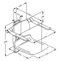 Dimensioned drawing, inch