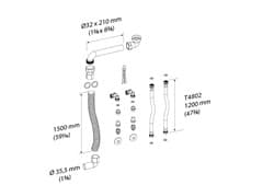 Dimensioned drawing, mm