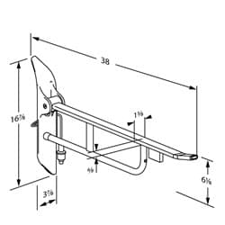Dimensioned drawing, inch