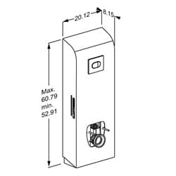 Dimensioned drawing, inch