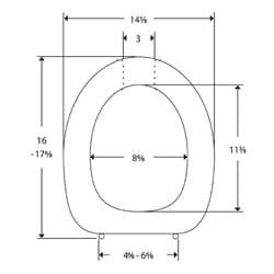 Dimensioned drawing, inch